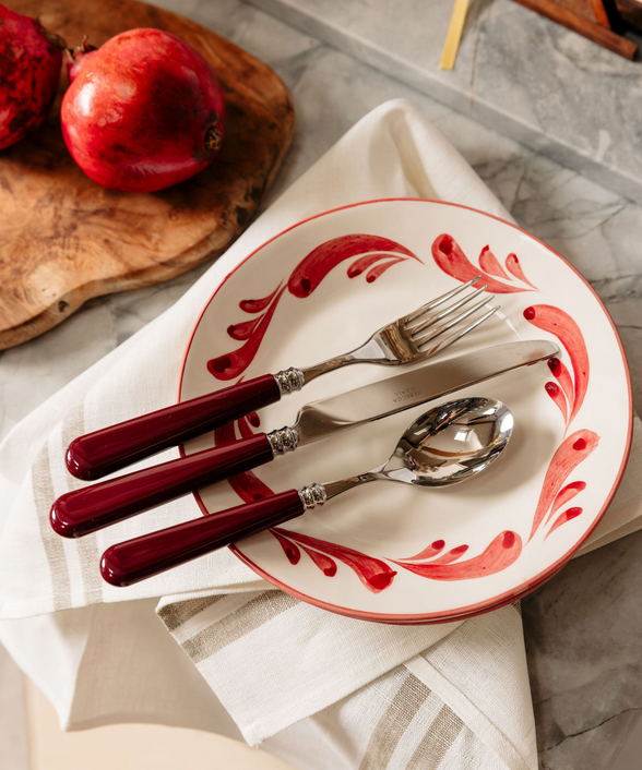 Classic Cutlery Collection, Burgundy