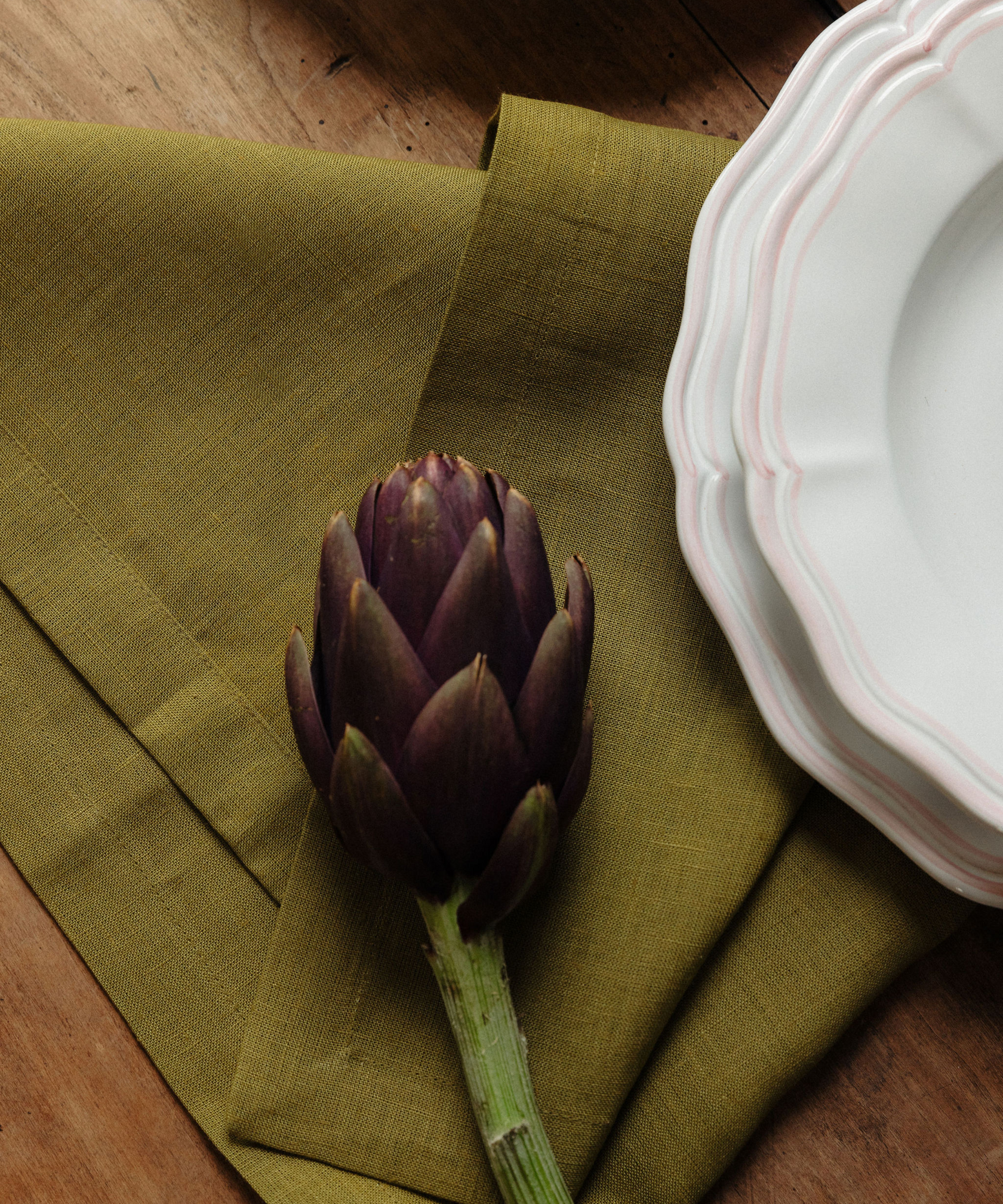 Classic Linen Napkin, Chartreuse Green