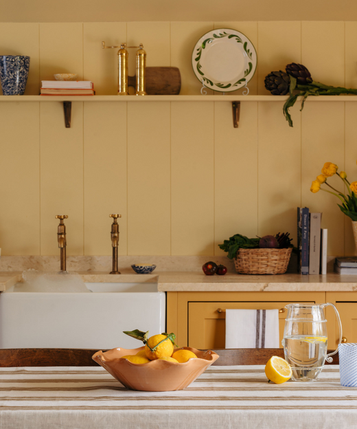 Aptware Marble Ceramic Dish, Mustard