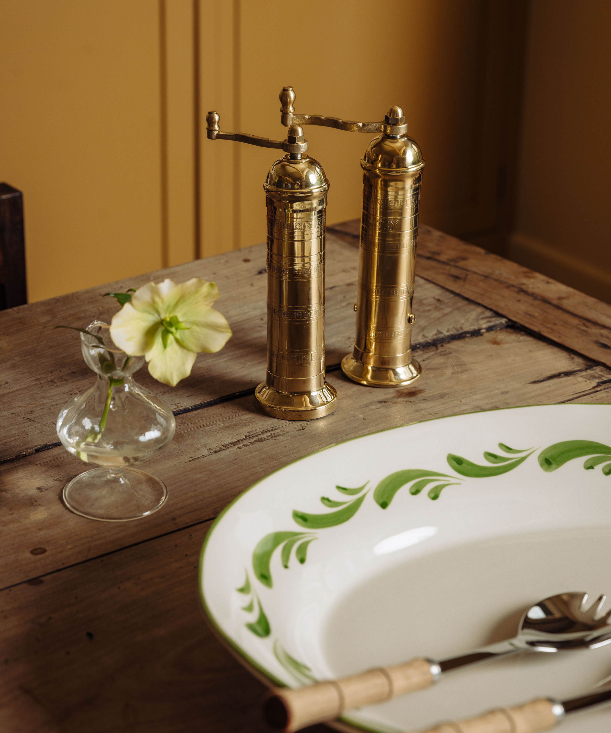 Brass Salt & Pepper Mill Set