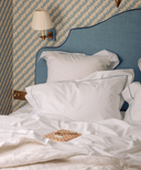 Georgiana Ladderstitch Bed Linen, Dusky Blue, Lifestyle Imagery