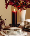 Large Pillar Candles, Burgundy