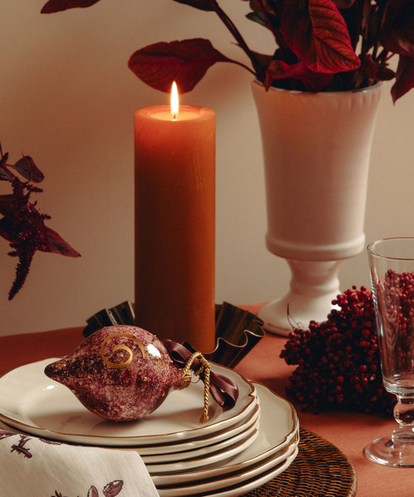 Large Pillar Candles, Amber