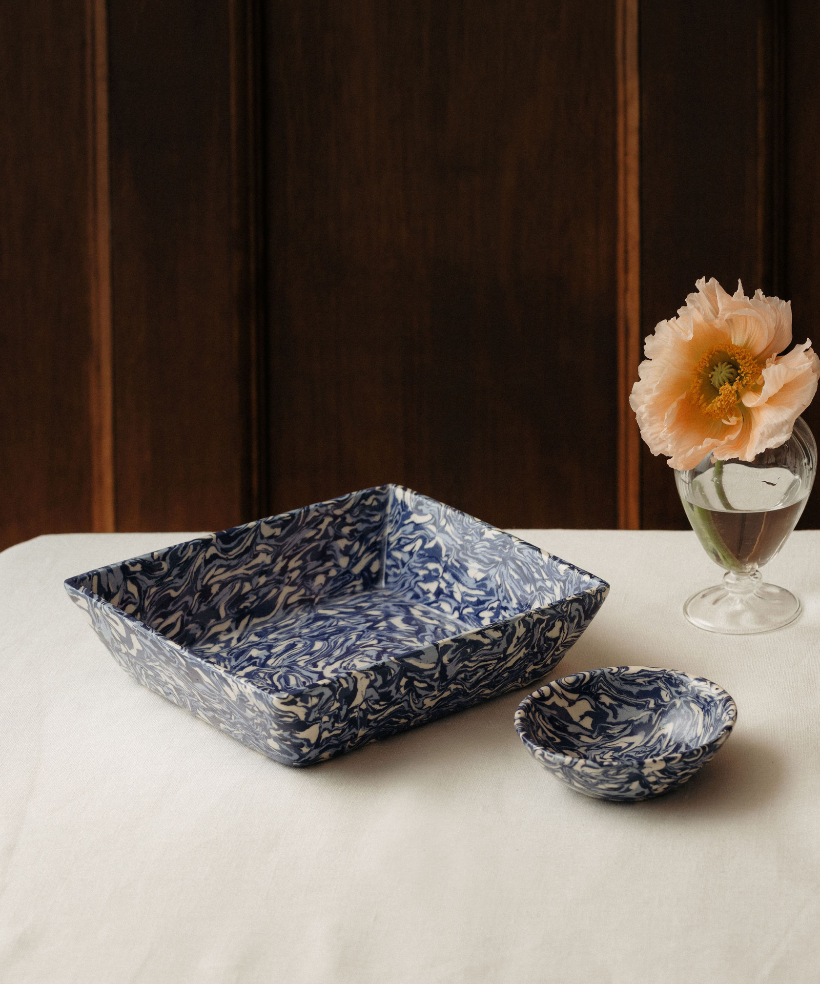 Aptware Marble Vide Poche, Blue