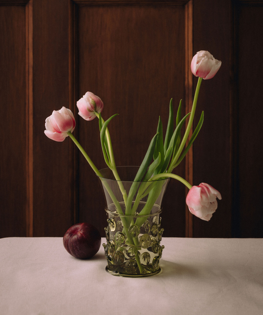 Phoebe Handblown Vase, Green