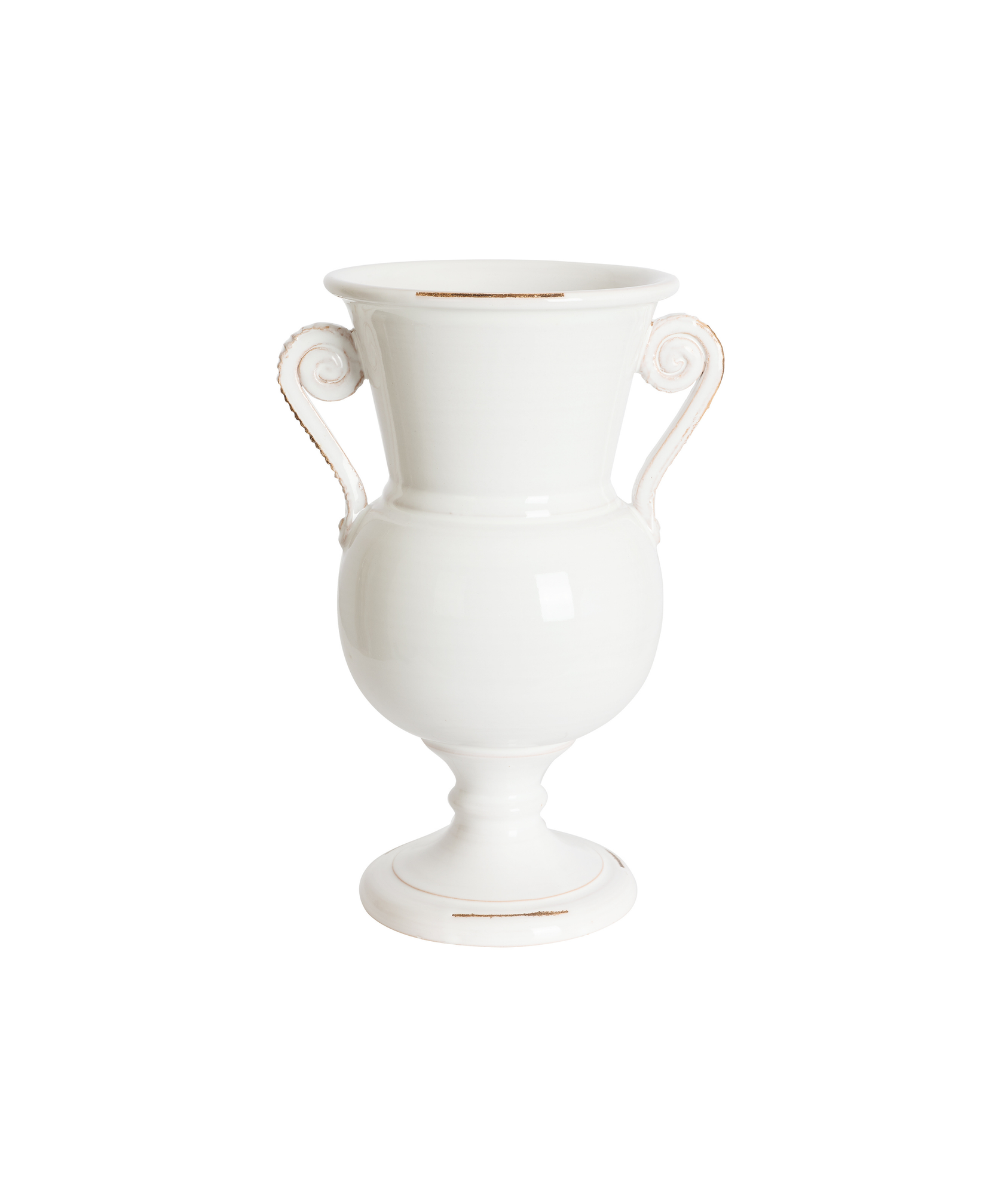 Rebecca Udall White Beatrice Urn Italian Vase, Medium