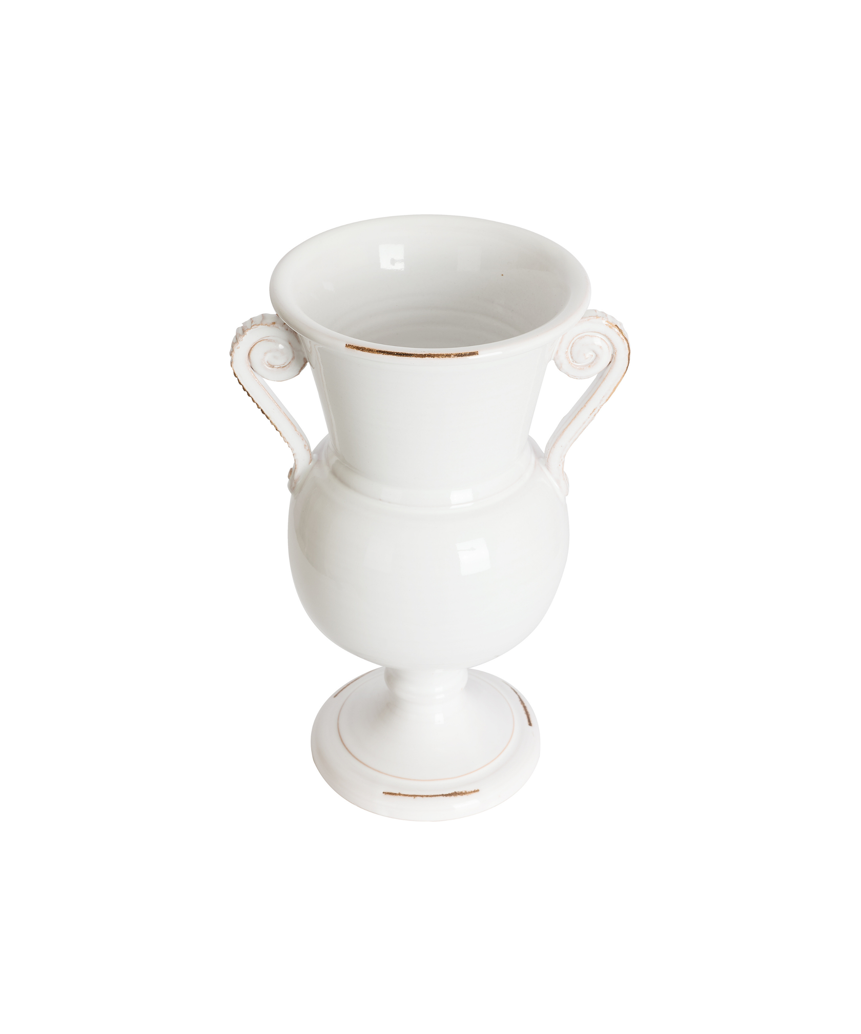 Rebecca Udall, White Hand Thrown Beatrice Urn Vase, Medium