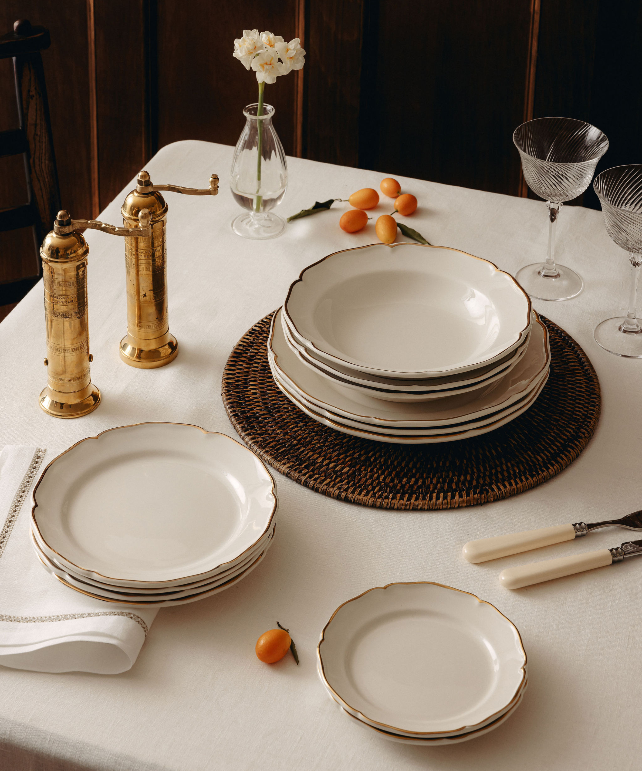 Brass Salt & Pepper Mill Set