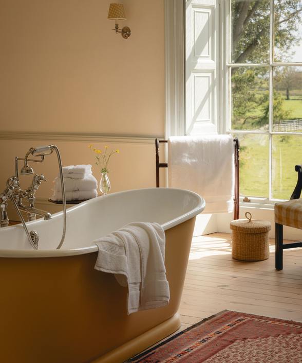 Maria Organic Bath Towel Collection, White