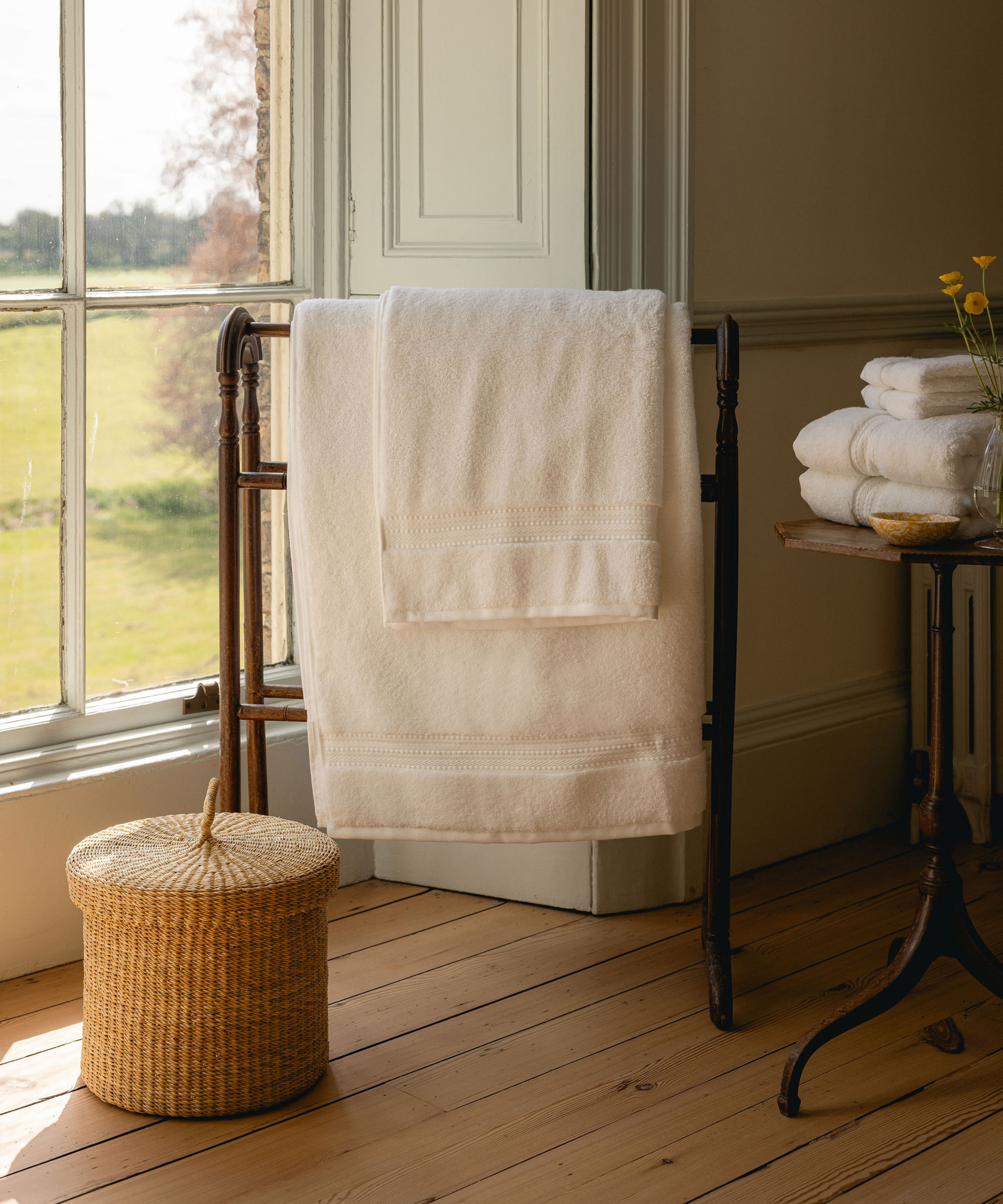 Orla Basket, Natural, Bathroom Lifestyle