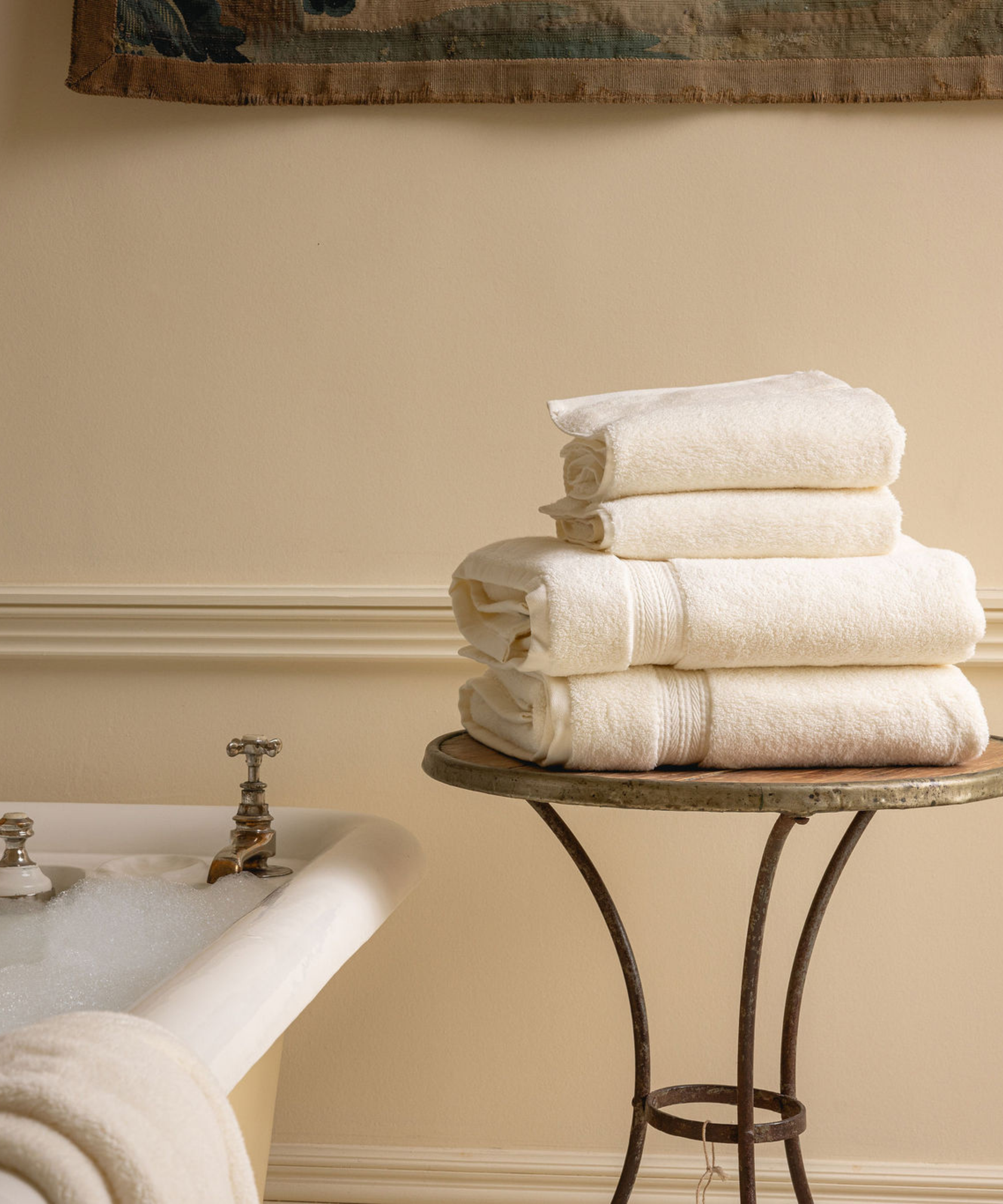 Signature Maria Bath Towel Bundle, Ivory
