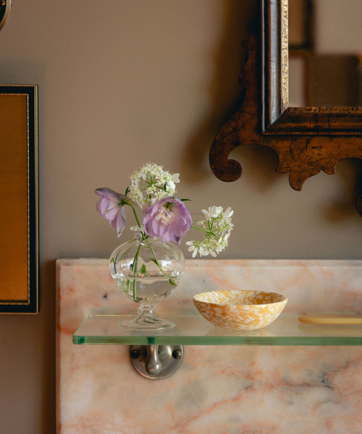 Aptware Marble Ceramic Dish, Mustard