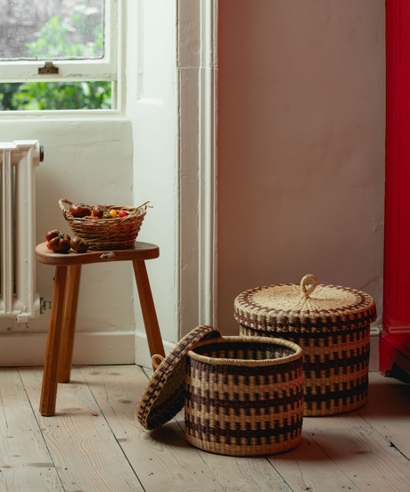 Orla Storage Baskets, Chestnut