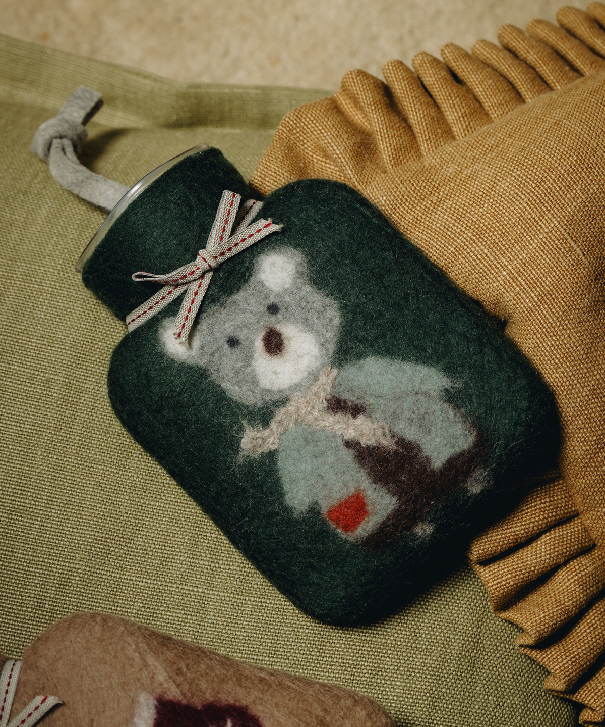 Teddy Merino Wool Mini Hot Water Bottle