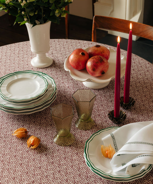 Zita Scalloped Crockery, Juniper Green