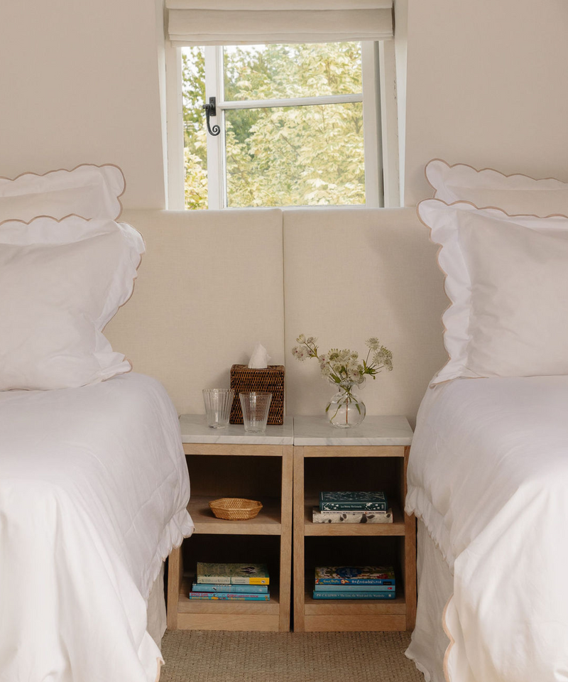 Rebecca Udall, Louise Handblown Glass Tumbler at Bedside Table