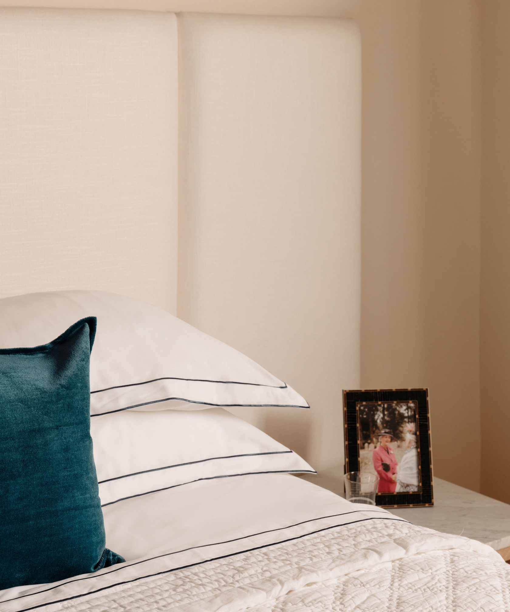 Frame Bed Linen, Steel Blue