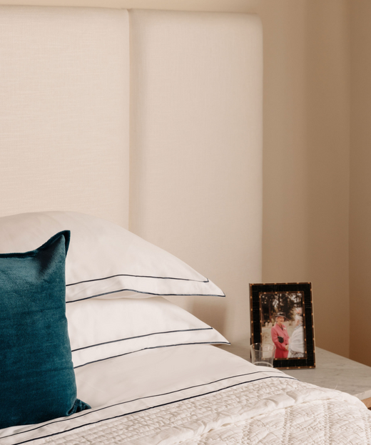 Frame Bed Linen, Steel Blue