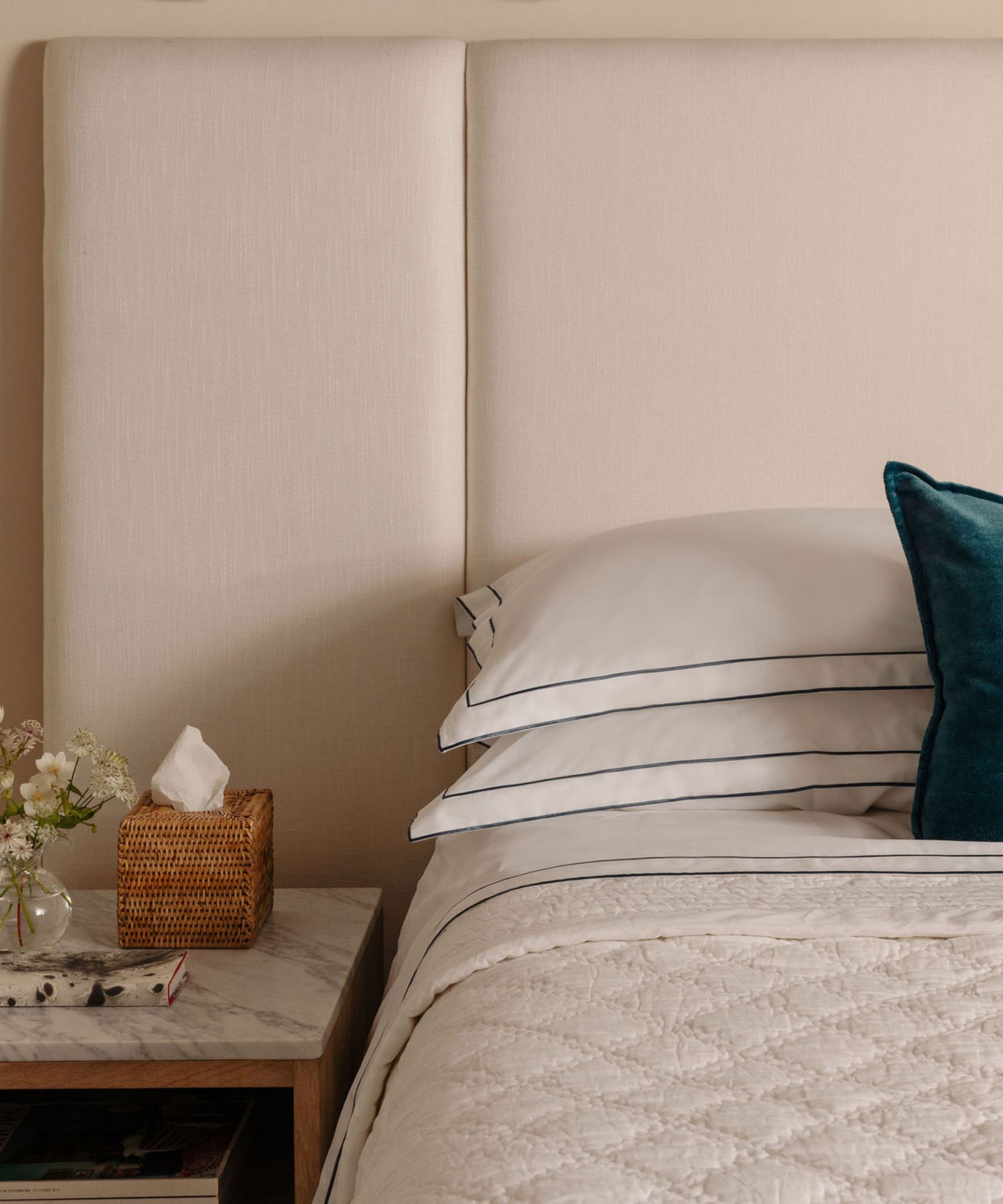 Frame Bed Linen, Steel Blue