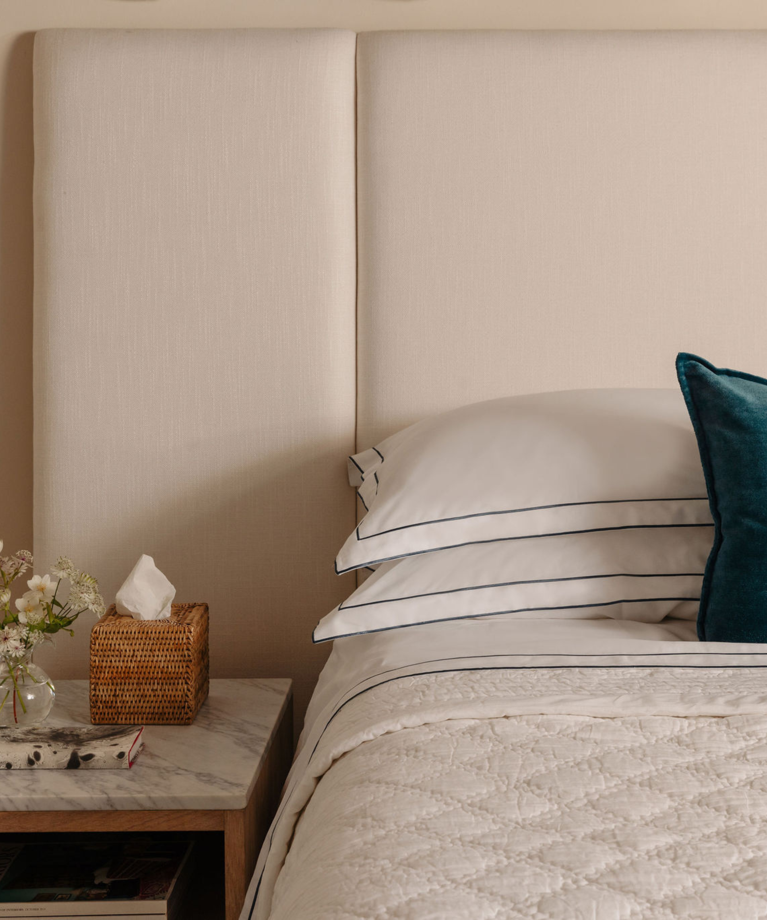 Frame Bed Linen, Steel Blue