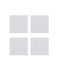 Rebecca Udall Set of 4 Classic Hemstitch Linen Coasters