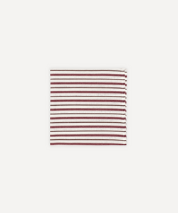 Rebecca Udall, Victoria Striped Linen Napkin, Burgundy