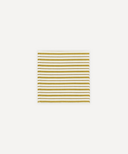 Victoria Striped Linen Napkin, Burnt Mustard