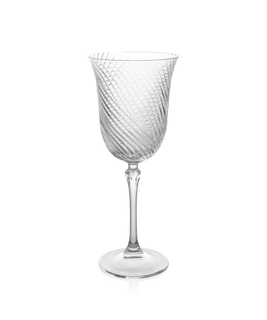 Rebecca Udall Twisted Cut Crystal Red Wine Glass