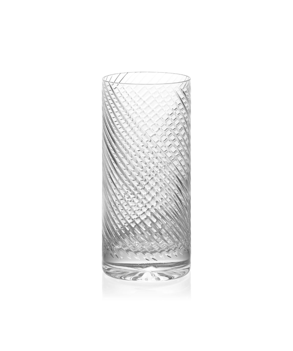 Julia Twisted Cut Crystal Glassware