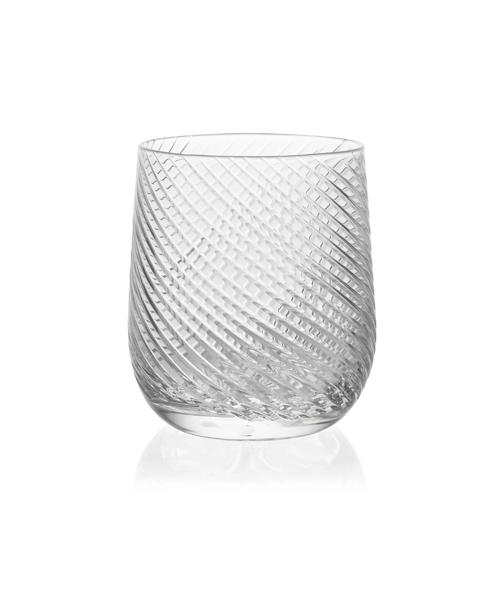 Julia Twisted Cut Crystal Glassware