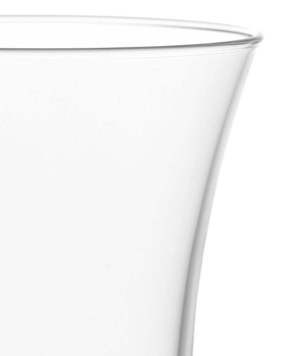 Daphne Optic Crystal Flute Glass, Rebecca Udall Rim Close Up