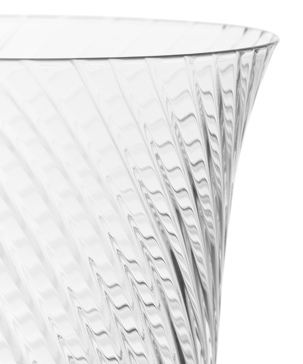 Rebecca Udall Twisted Cut Crystal Red Wine Glass, 3D Detailing