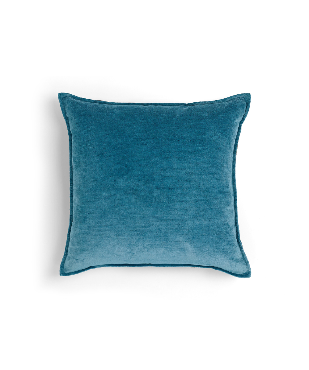 Rebecca Udall Linen Velvet Square Cushion, Blue