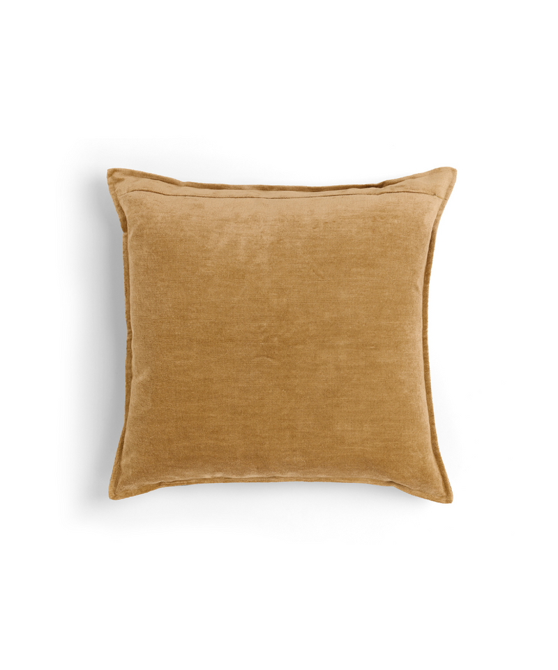 Rebecca Udall, Verity Linen Velvet Square Cushion, Brown Nougat