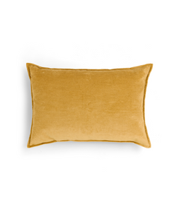 Rebecca Udall Verity Linen Velvet Rectangular Cushion, Straw Yellow
