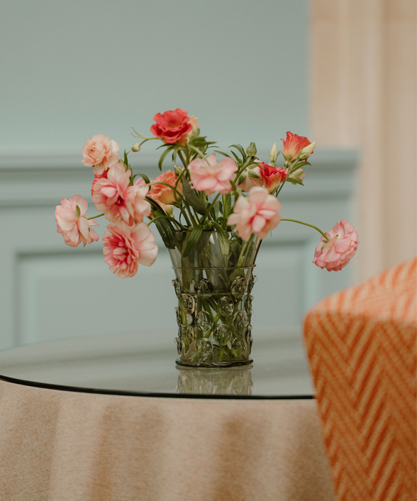 Rebecca Udall Phoebe Handblown Vase, Opaque Green