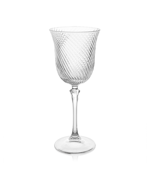 Julia Twisted Cut Crystal Glassware