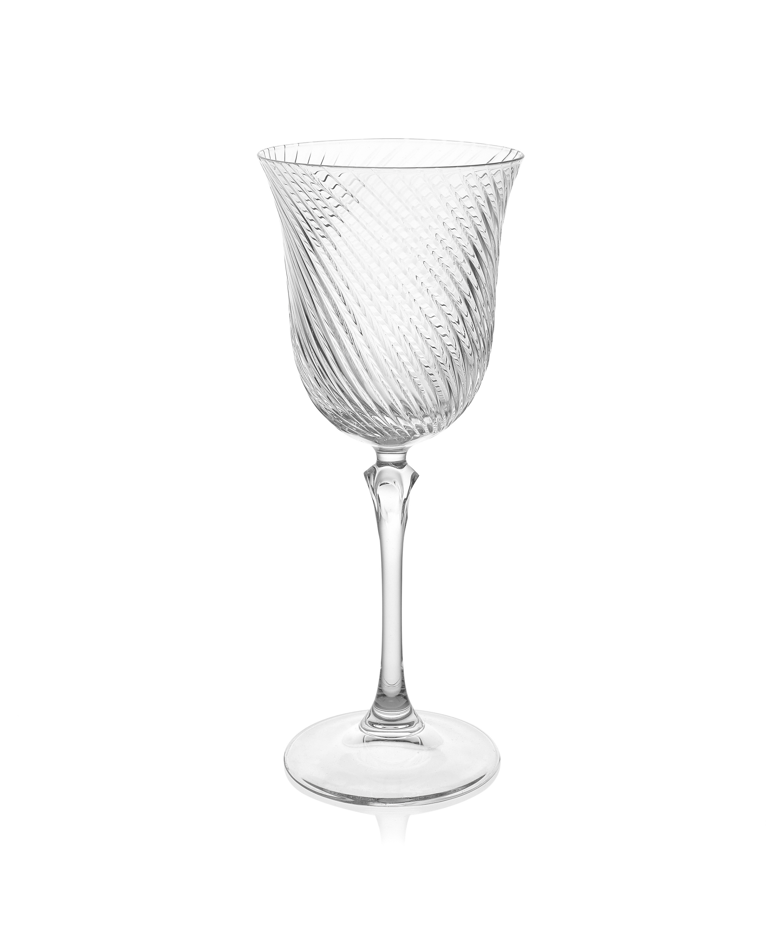 Julia Twisted Cut Crystal Glassware