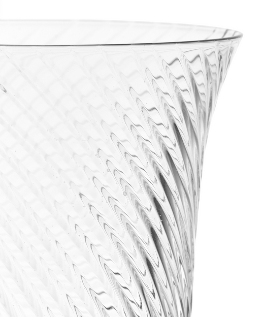 Rebecca Udall, Julia Twisted Cut Crystal White Wine Glasses Rim Detail