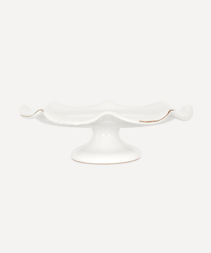 Rebecca Udall Claudia Wavy Cake Stand, White