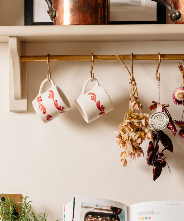 Pair of Celia Mugs, Raspberry