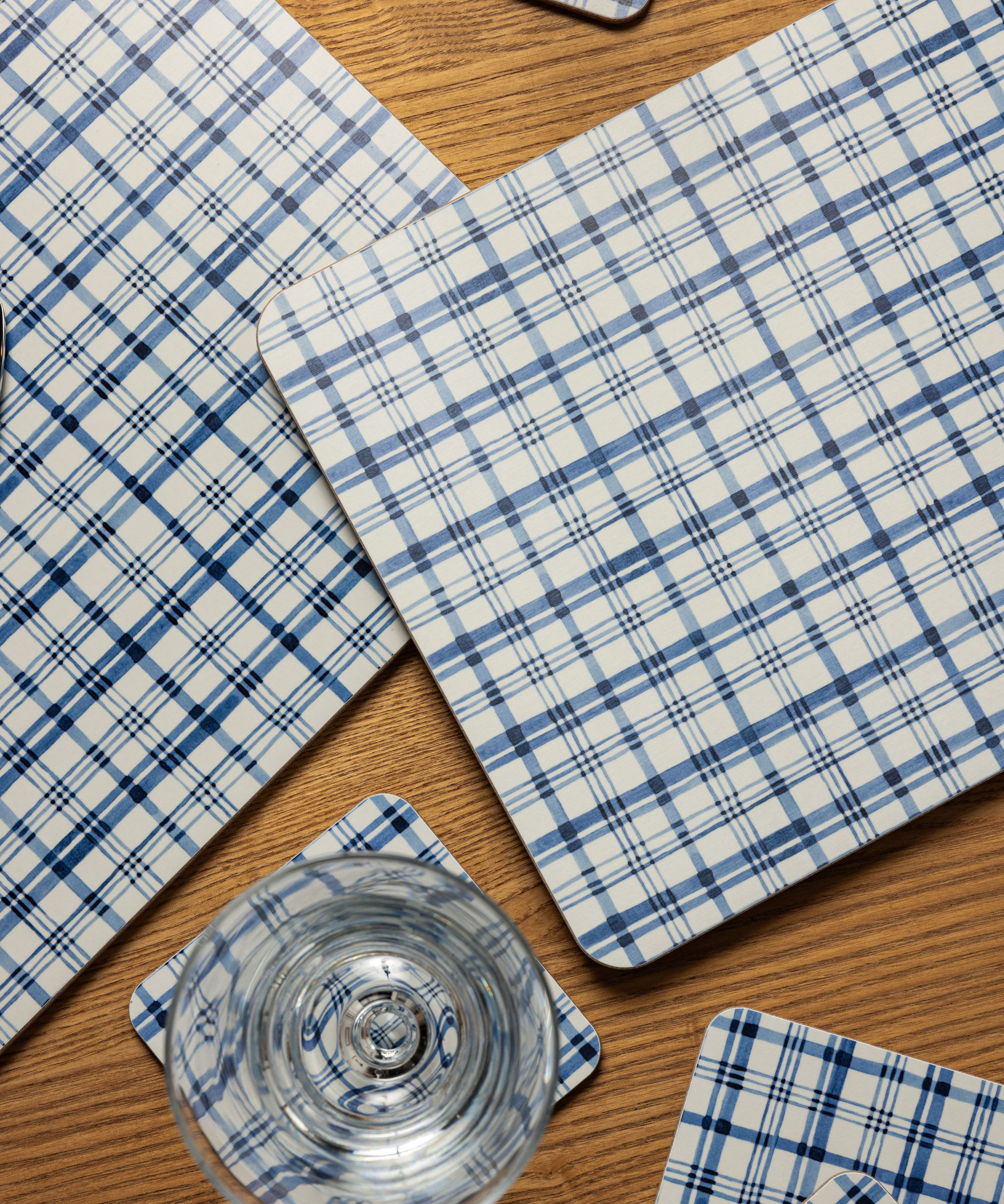 Remy Cork Backed Rectangular Placemat, French Navy