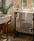 Oneta Hand Towel with Oneta Bath Towel and Bath Sheet
