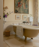 Rovito Bath Sheet, Natural White with Maria Bath Mat