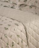 Polino Quilted Bedspread, Reverse Stripe Detail