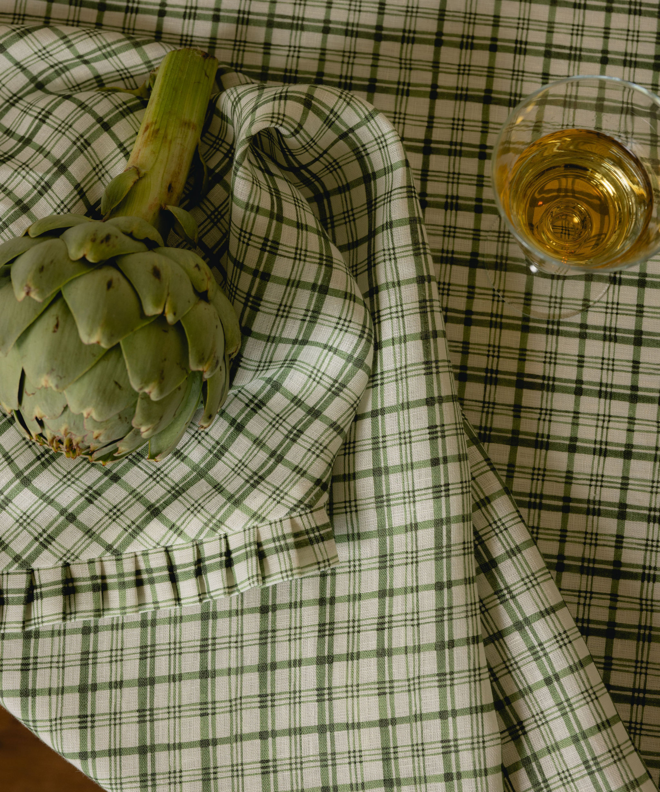 Remy Table Linens, Ivy, Detail