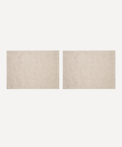 Rebecca Udall Luxury Waxed Linen Placemats, Natural linen