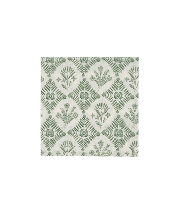 Rebecca Udall Chloe Classic Linen Napkin, Green