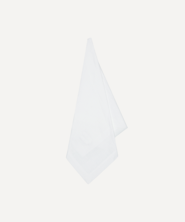 Classic Mitred Linen Napkin, White