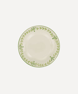 REBECCA UDALL Elouise hand painted dessert plate green